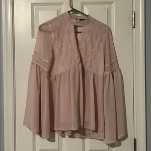 Flowy light pink top